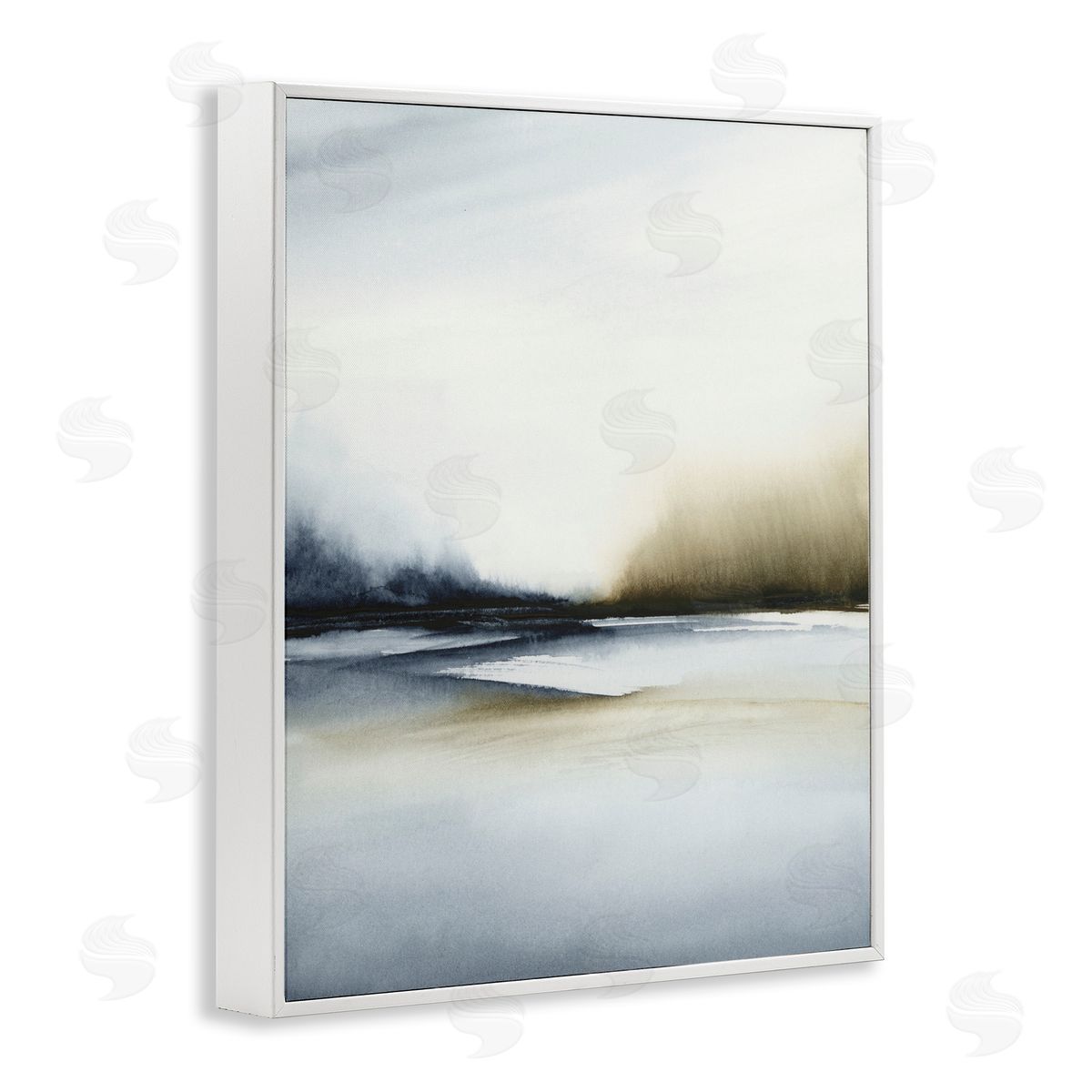 1x Misty Seaside Serenity Canvas Wall Art Print