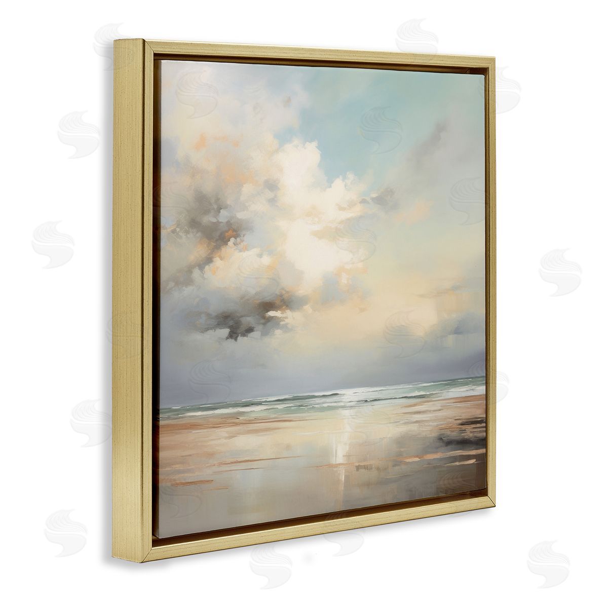 Raymond Powers Tranquil Blue Shores Canvas Wall Art Print