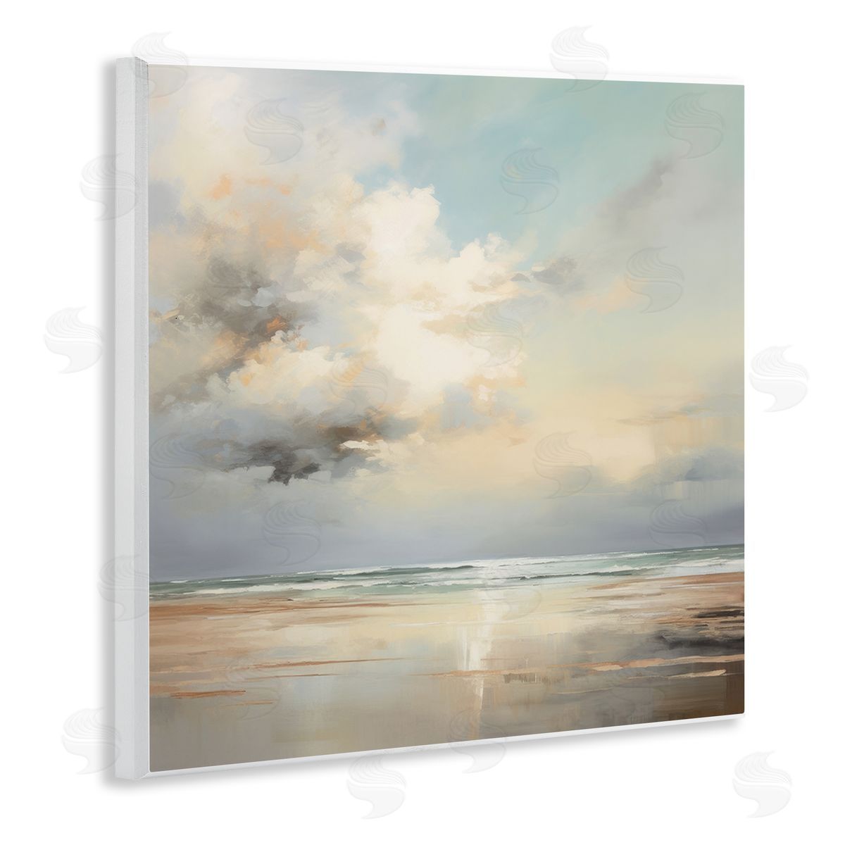 Raymond Powers Tranquil Blue Shores Canvas Wall Art Print