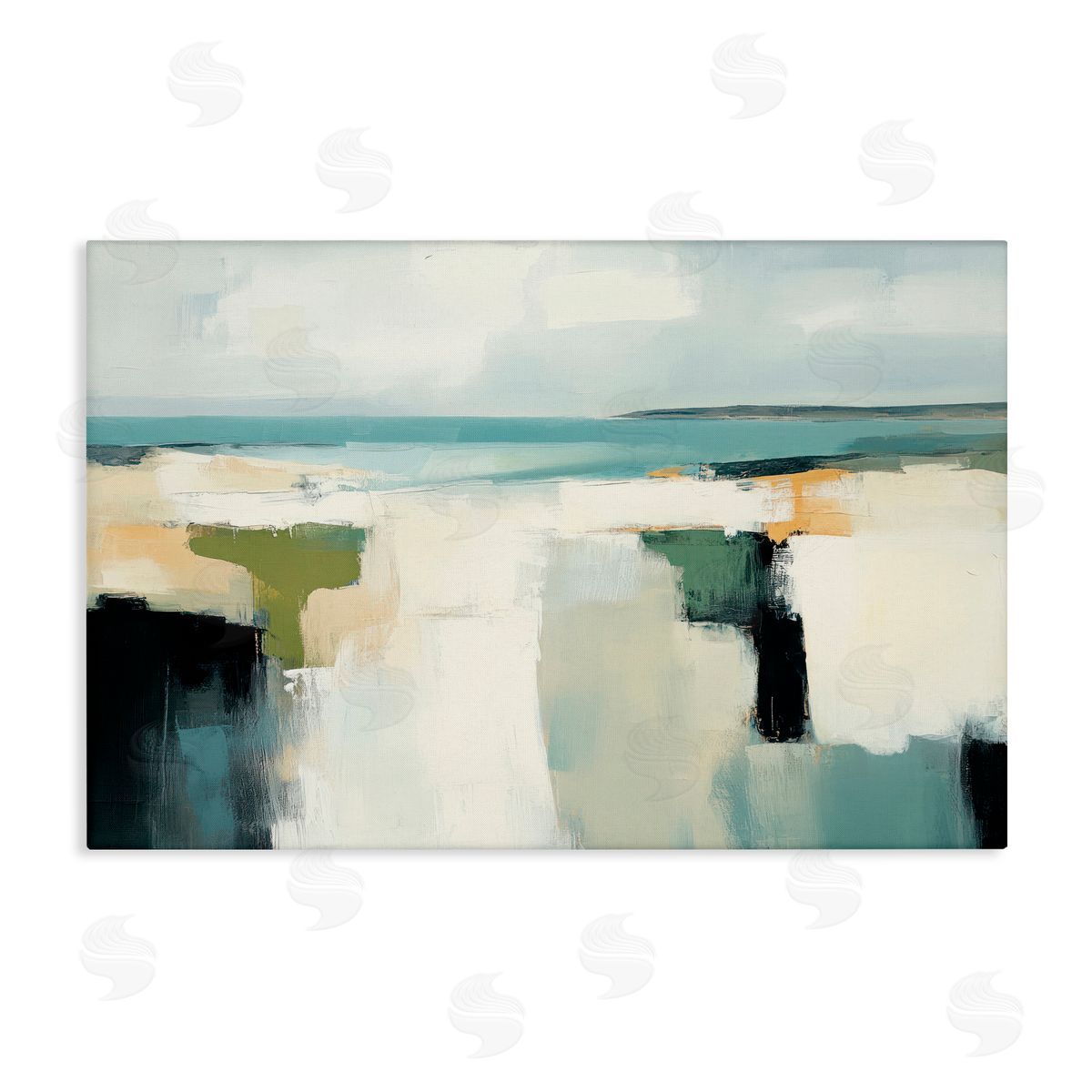 Irena Orlov Pastel Brushed Plains Canvas Wall Art Print