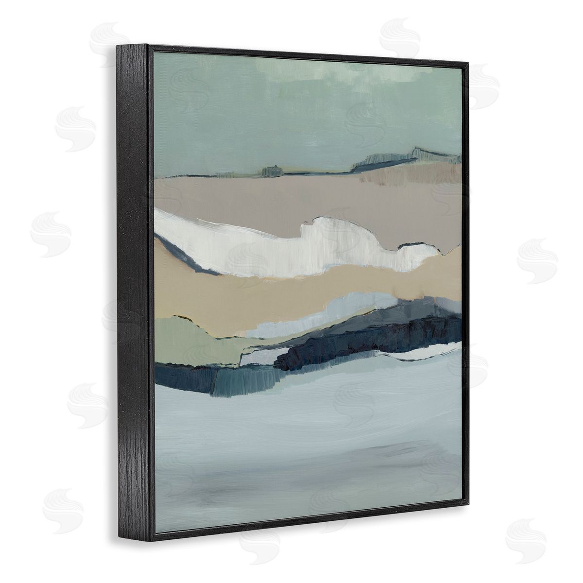 Jacob Q Tidal Terrain Abstraction Canvas Wall Art Print