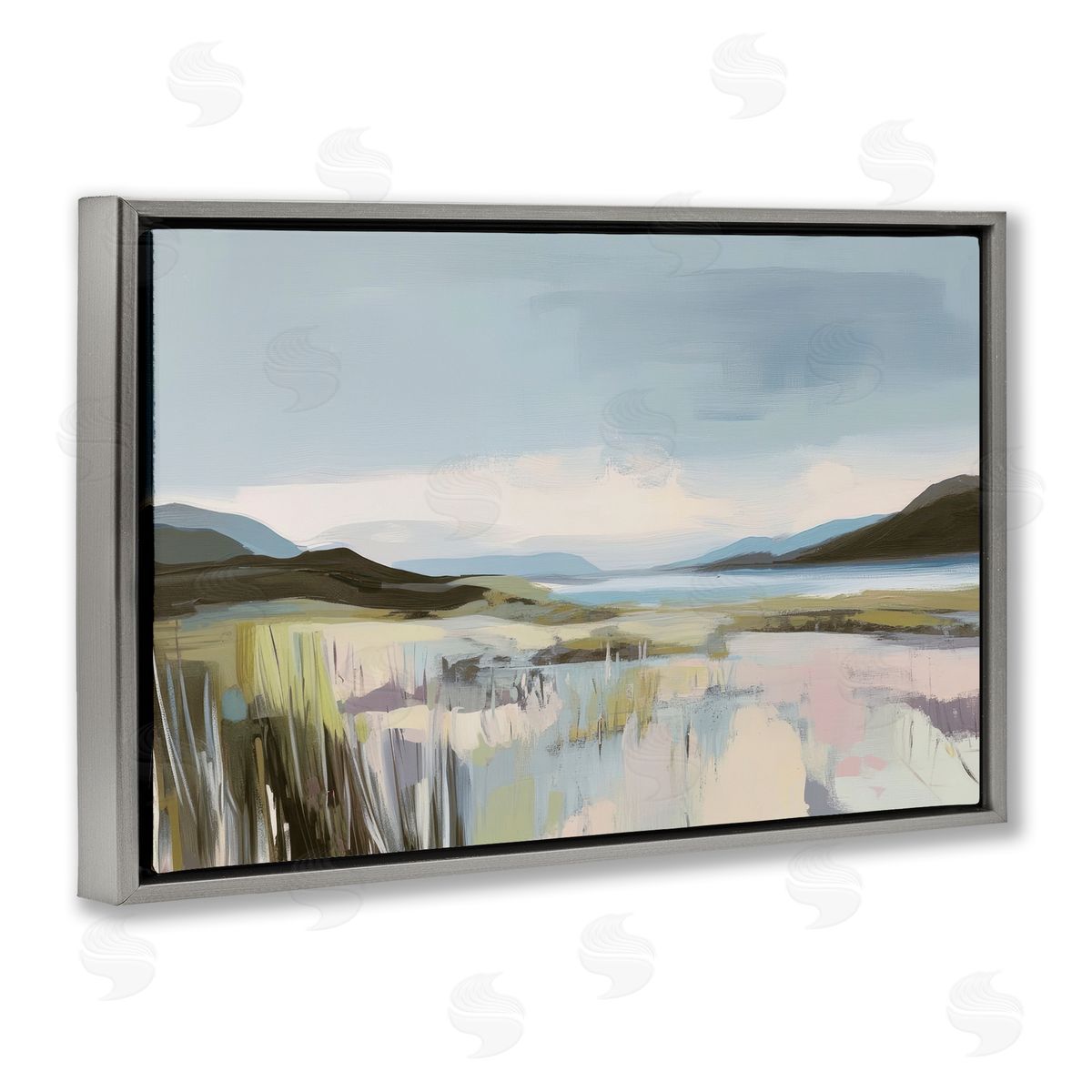 Elara Yasna Verdant Coast Landscape Canvas Wall Art Print