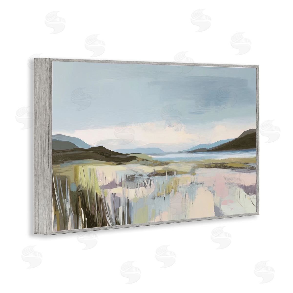 Elara Yasna Verdant Coast Landscape Canvas Wall Art Print