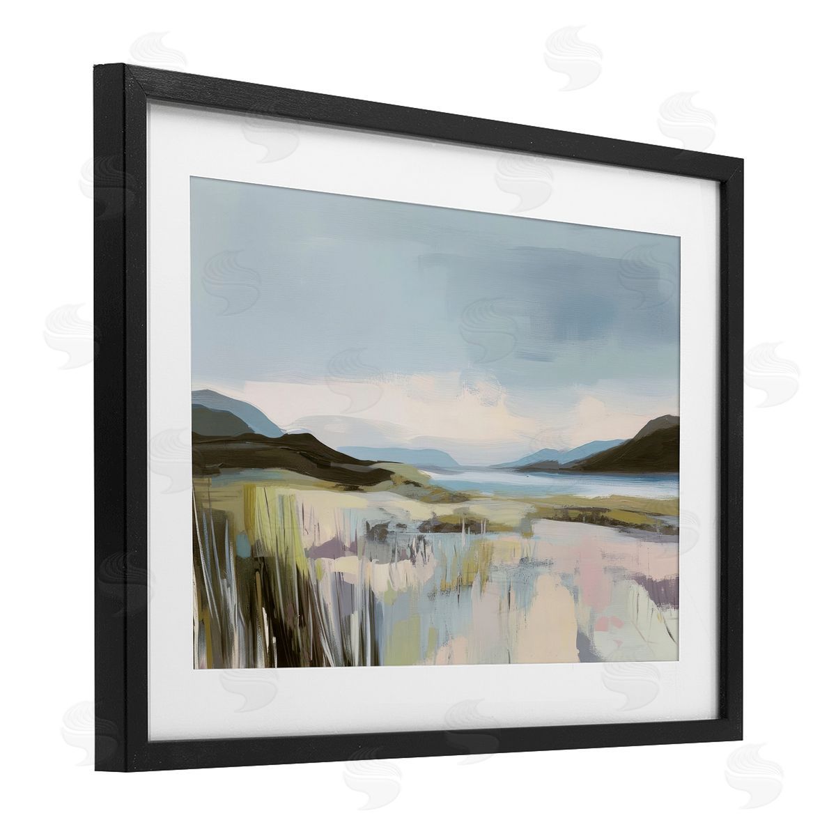 Elara Yasna Verdant Coast Landscape Canvas Wall Art Print