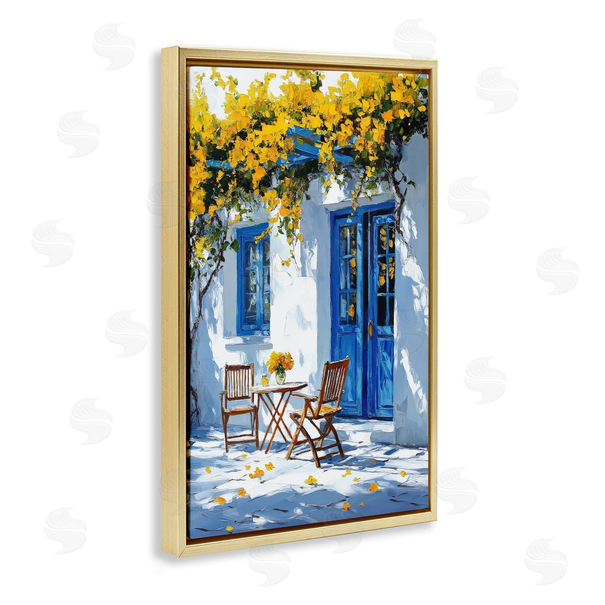 Raymond Powers Sunlit Afternoon Patio Canvas Wall Art Print