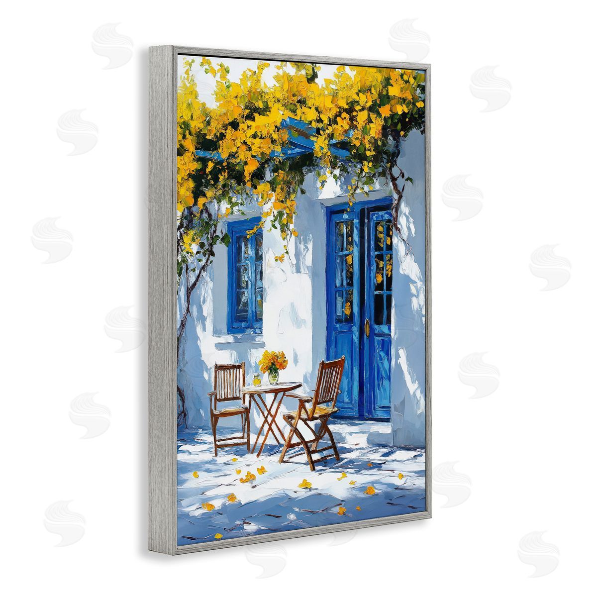 Raymond Powers Sunlit Afternoon Patio Canvas Wall Art Print