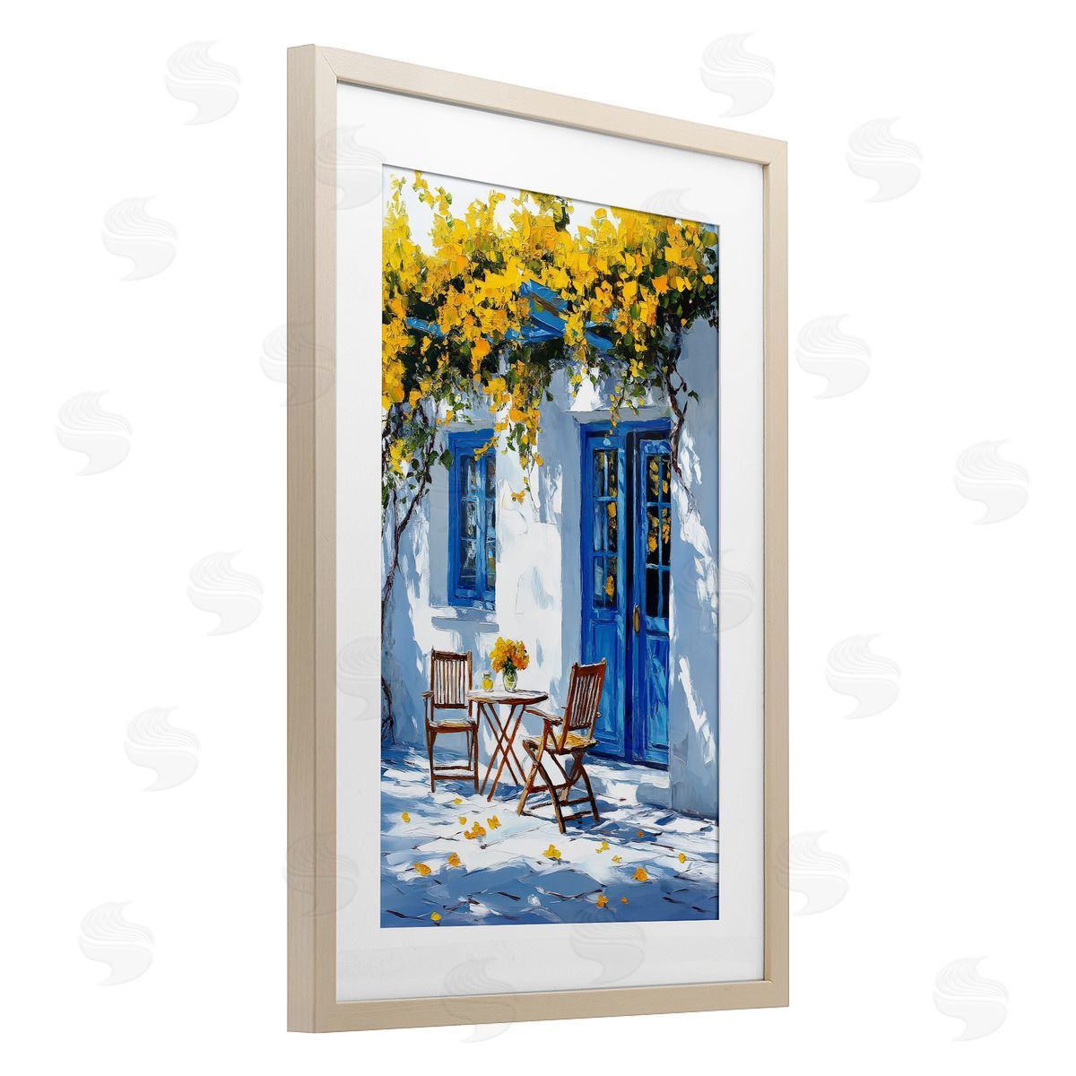 Raymond Powers Sunlit Afternoon Patio Canvas Wall Art Print