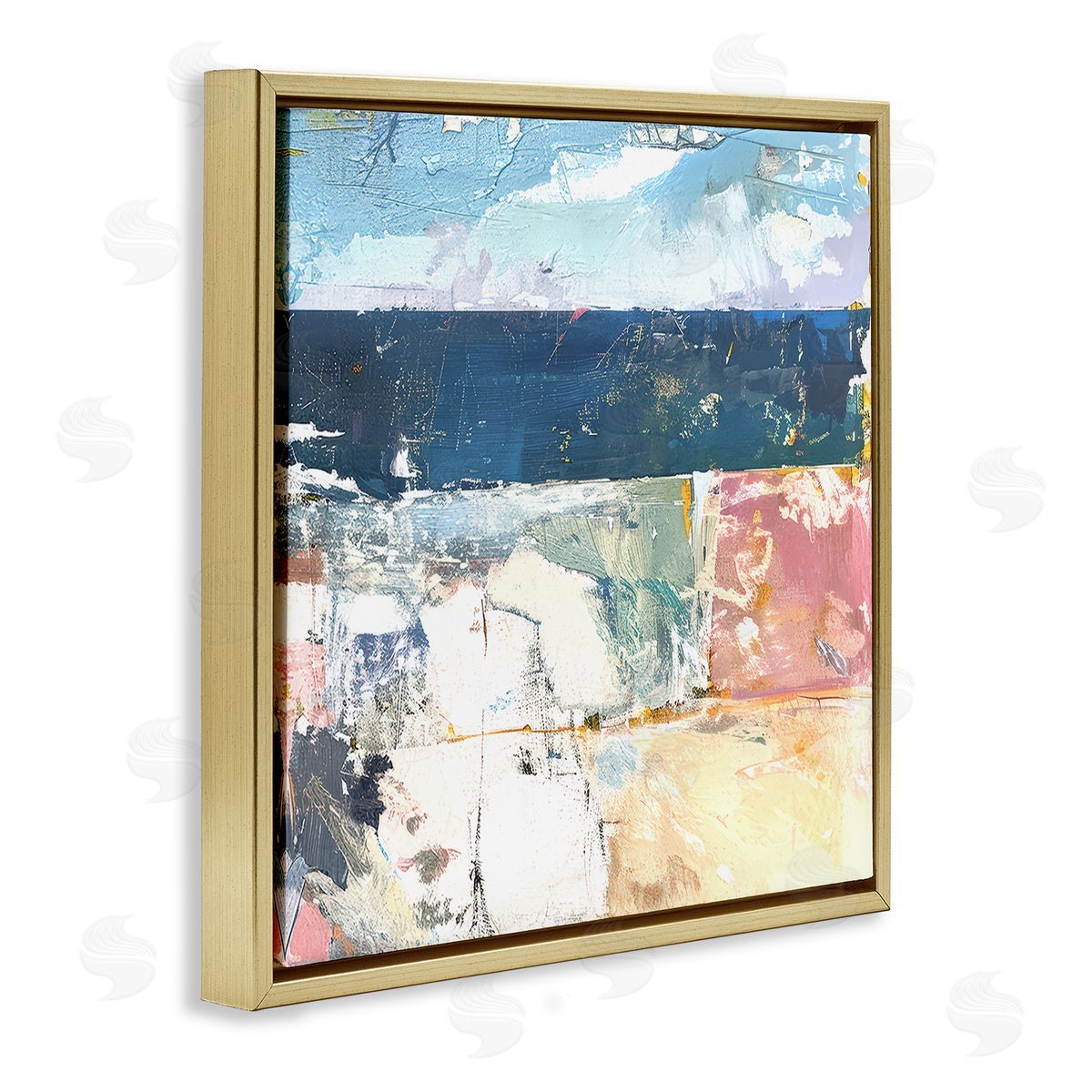 Raymond Powers Abstract Echoes Of Light Canvas Wall Art Print