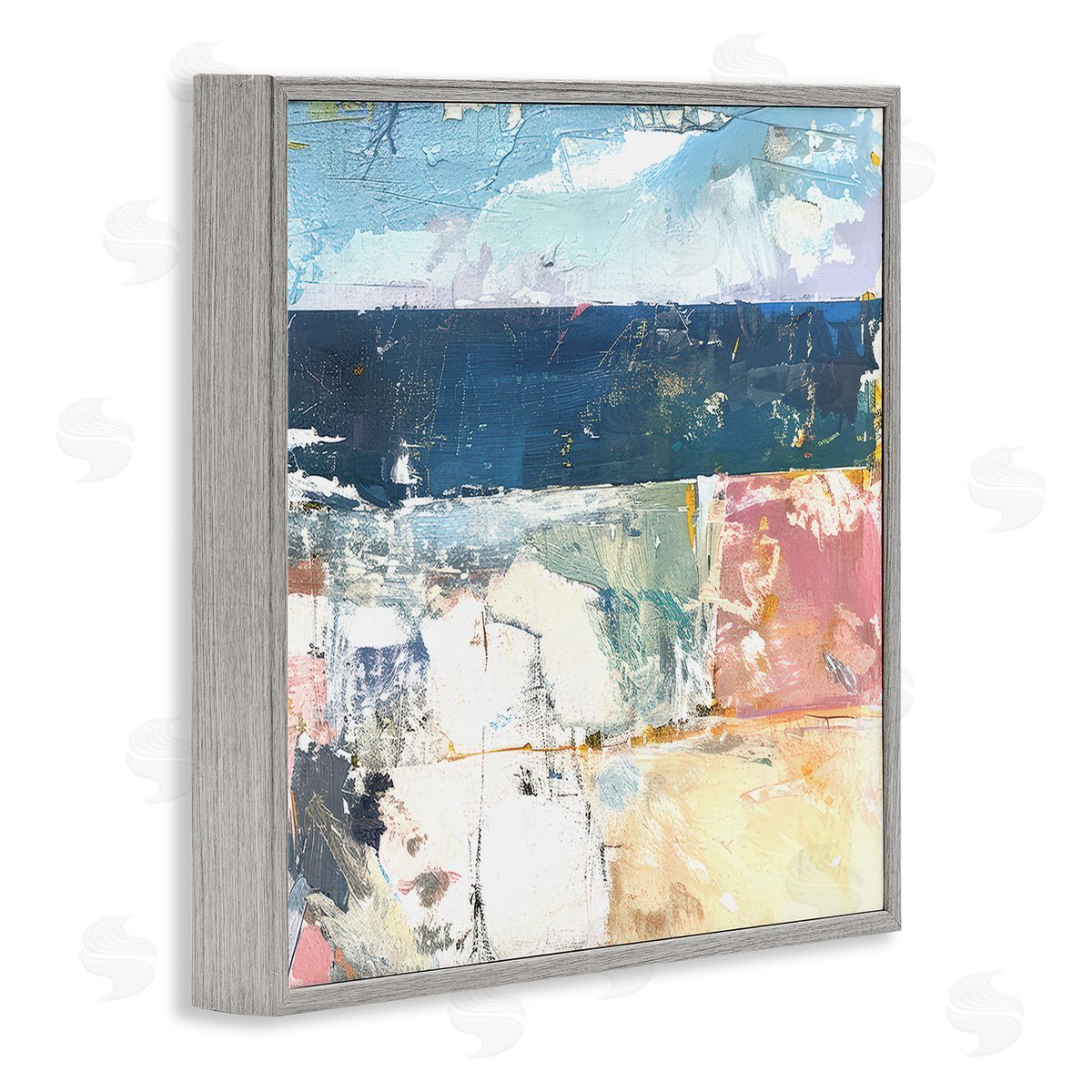 Raymond Powers Abstract Echoes Of Light Canvas Wall Art Print