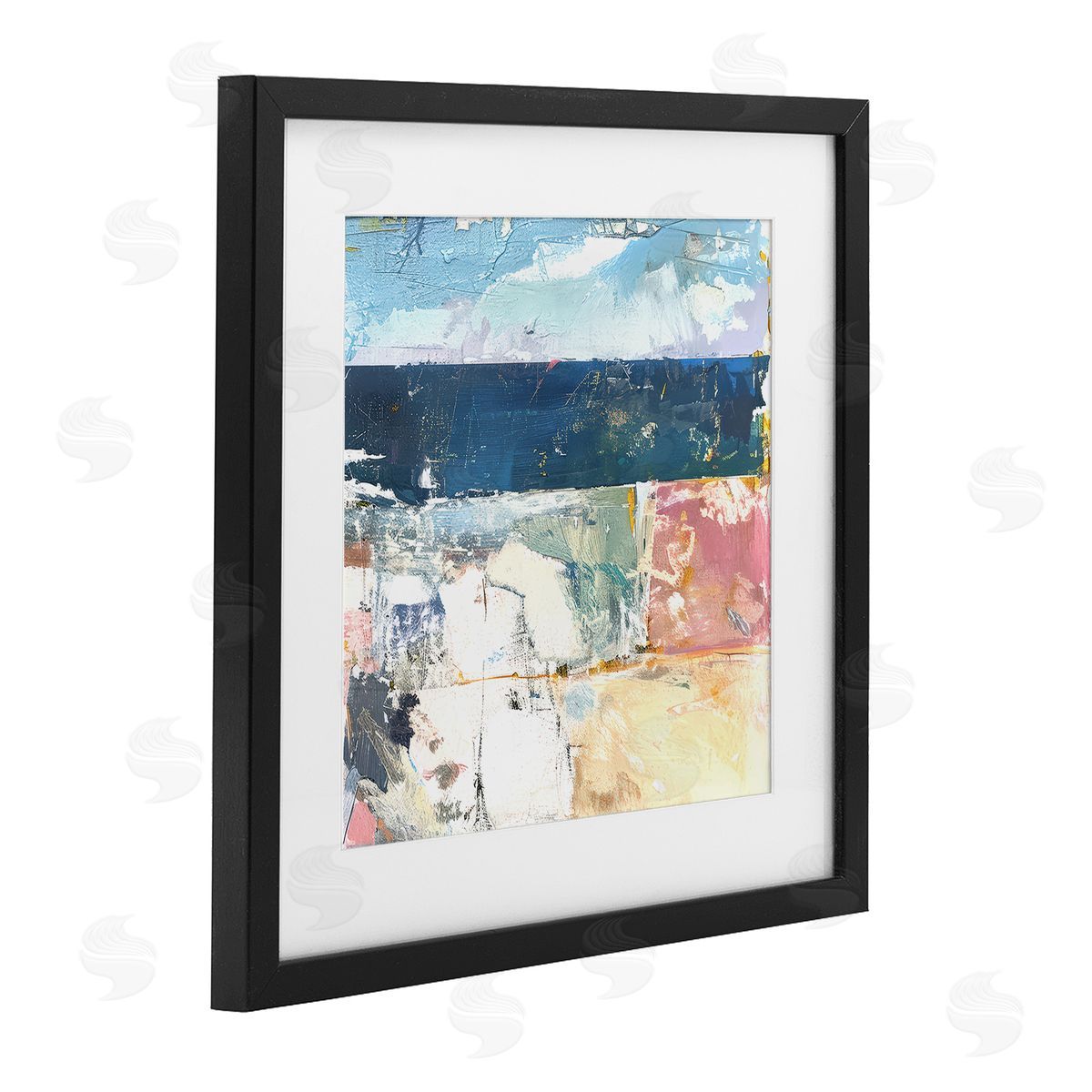 Raymond Powers Abstract Echoes Of Light Canvas Wall Art Print