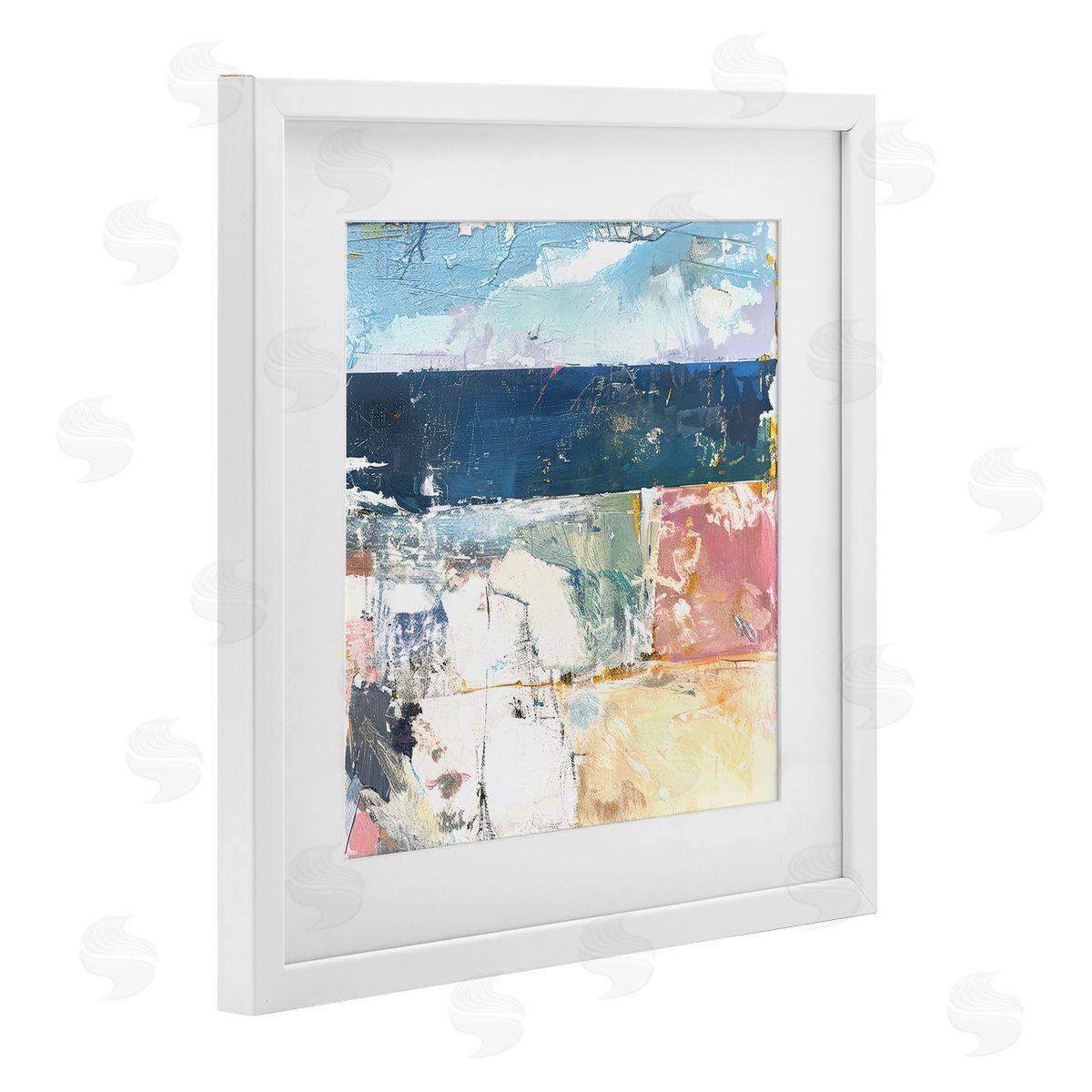Raymond Powers Abstract Echoes Of Light Canvas Wall Art Print