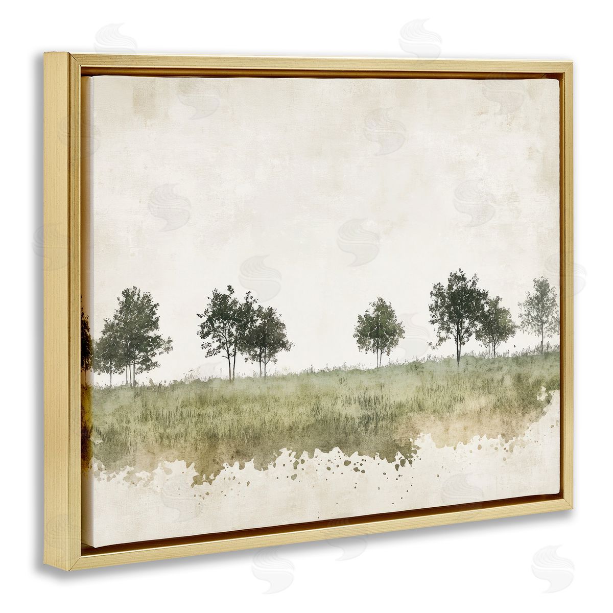 Mona Grace Still Woodland in Neutrals Canvas Wall Art Print