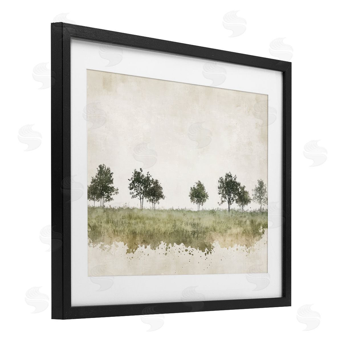 Mona Grace Still Woodland in Neutrals Canvas Wall Art Print