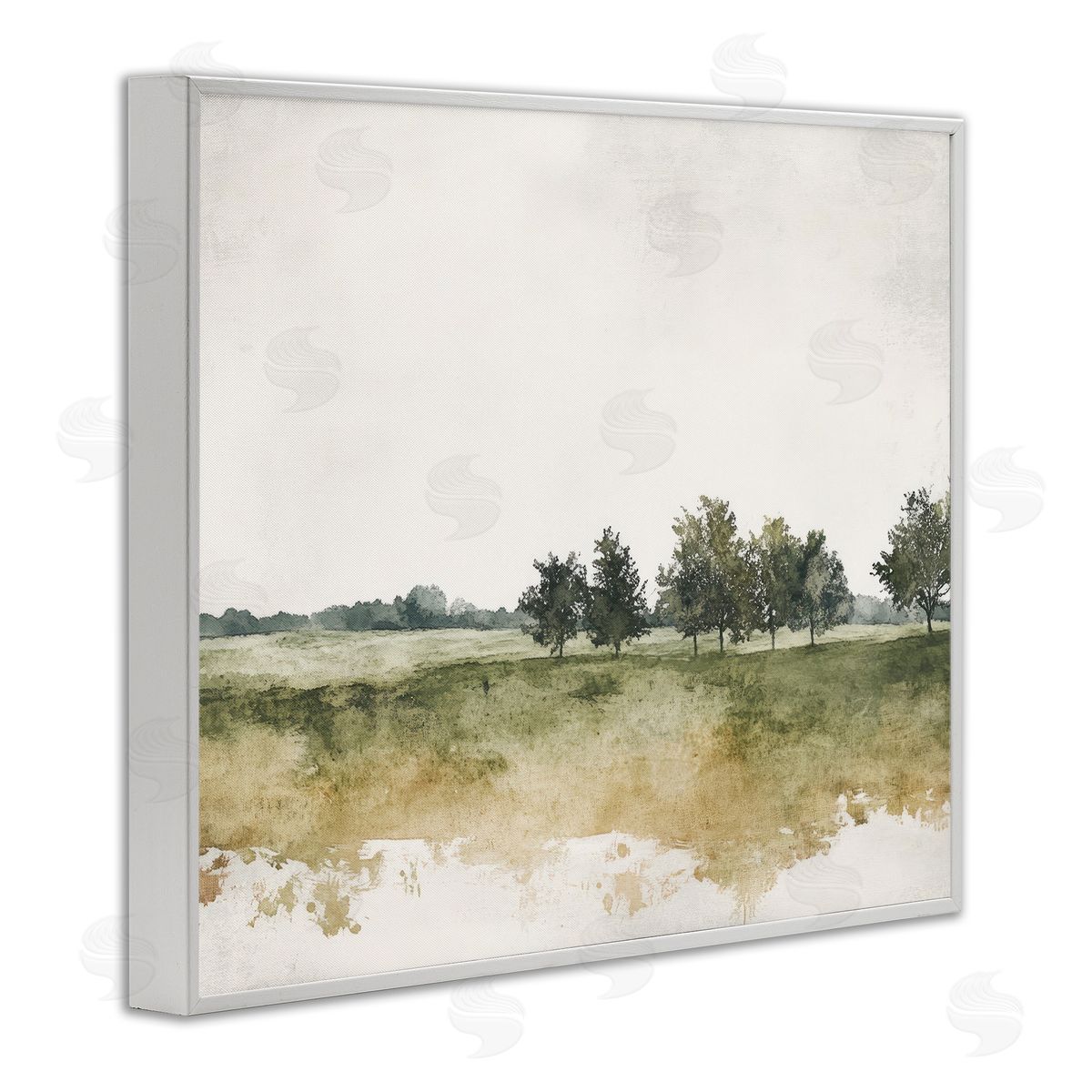Mona Grace Earthy Still Woodland Canvas Wall Art Print