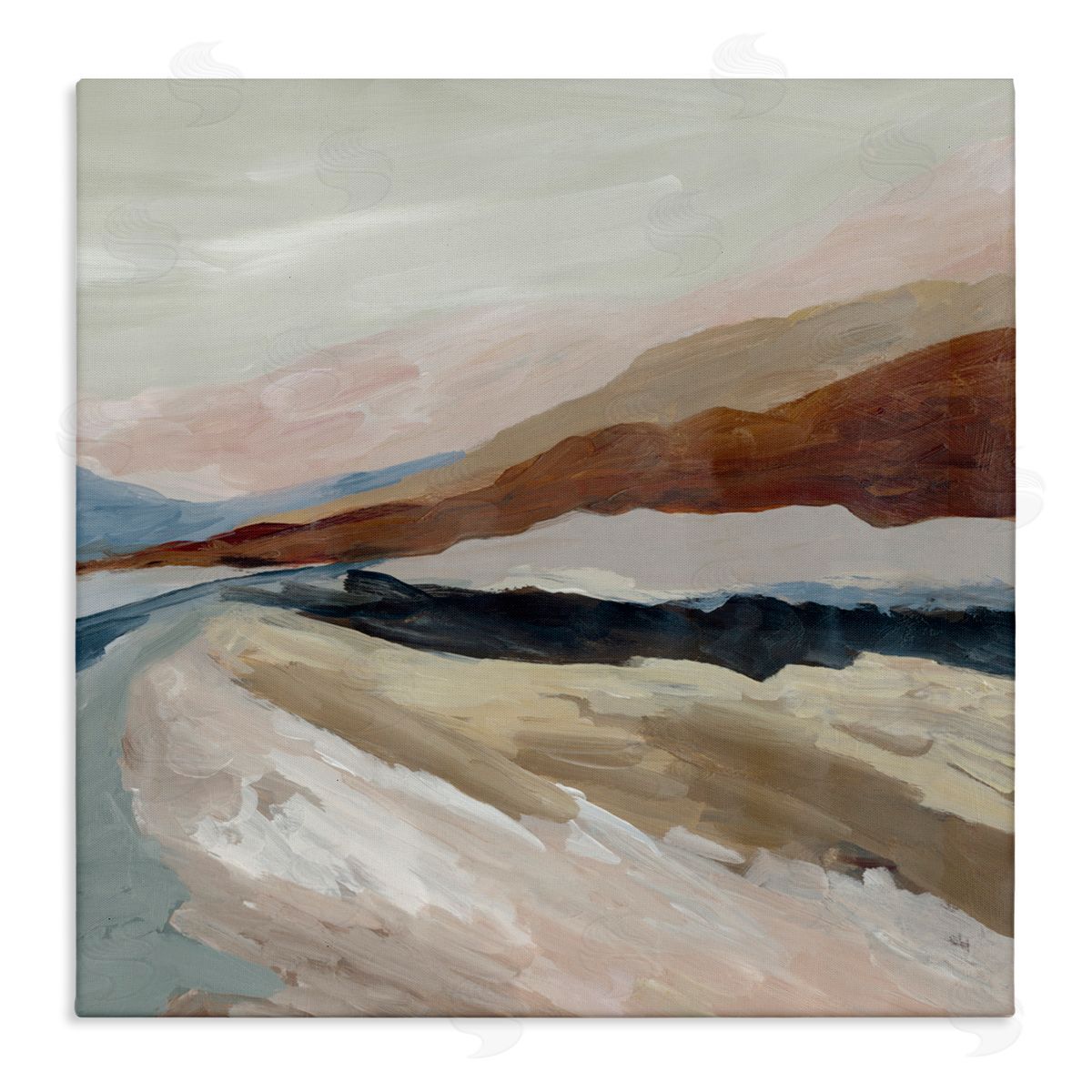 Jacob Q Shadows Of Dusk Landscape Canvas Wall Art Print