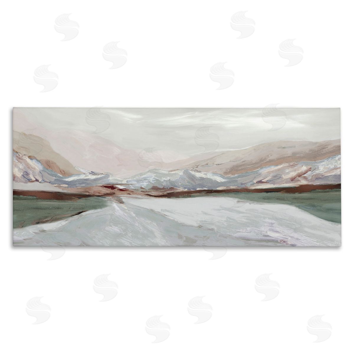 Jacob Q Sprawling Waters Landscape Canvas Wall Art Print