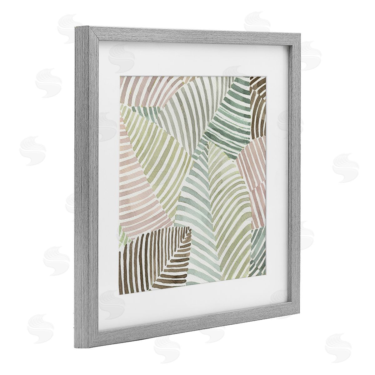 Errico & Slyp Striped Foliage Illusion Canvas Wall Art Print