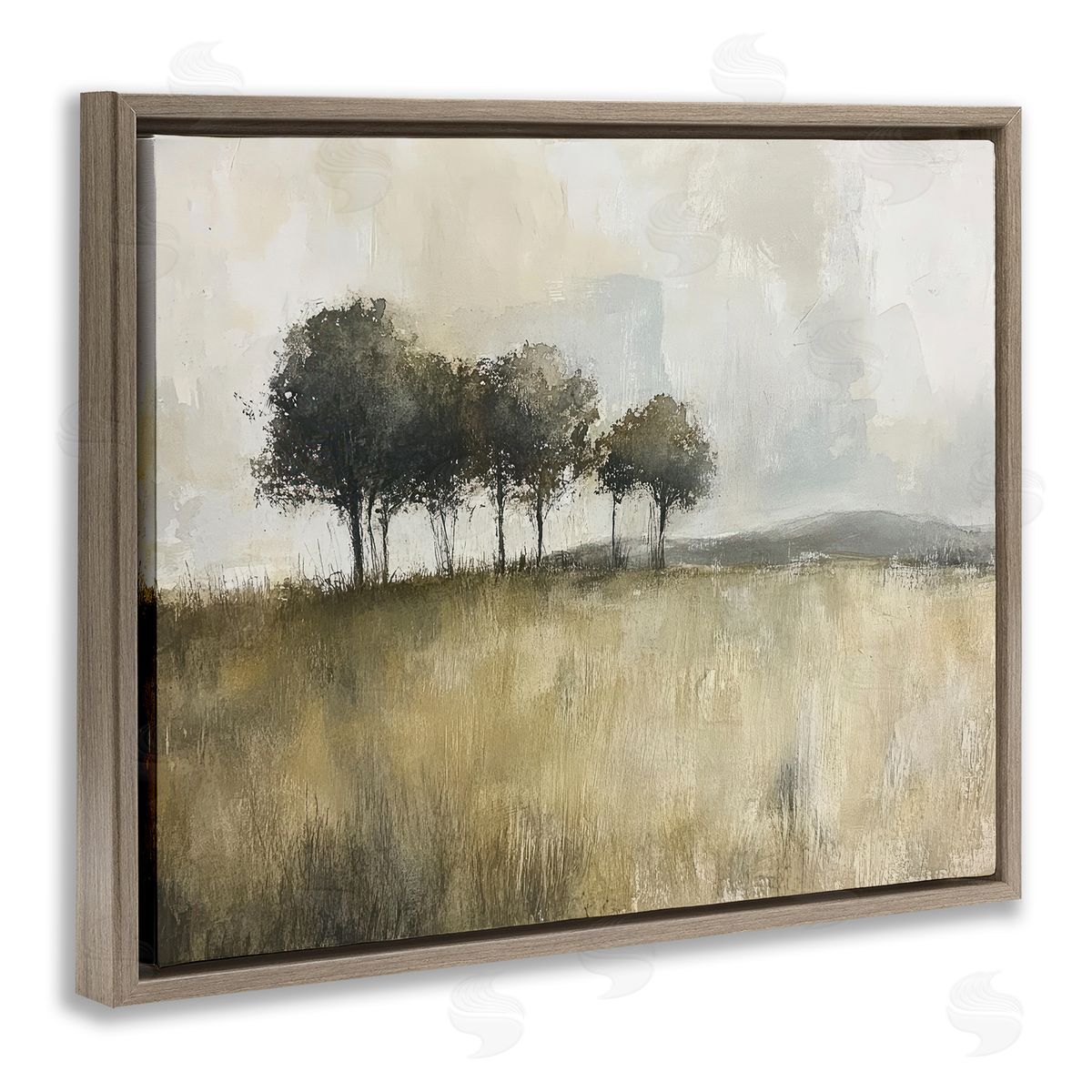Mona Grace Earthy Woodland Trees Canvas Wall Art Print