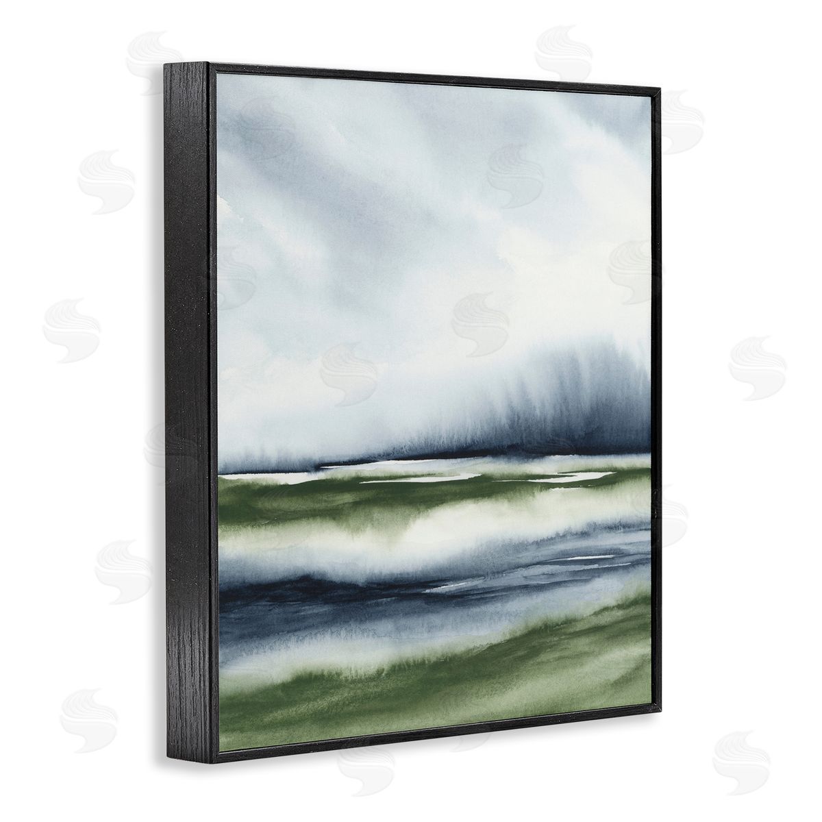 1x Sage Shadows Landscape Canvas Wall Art Print