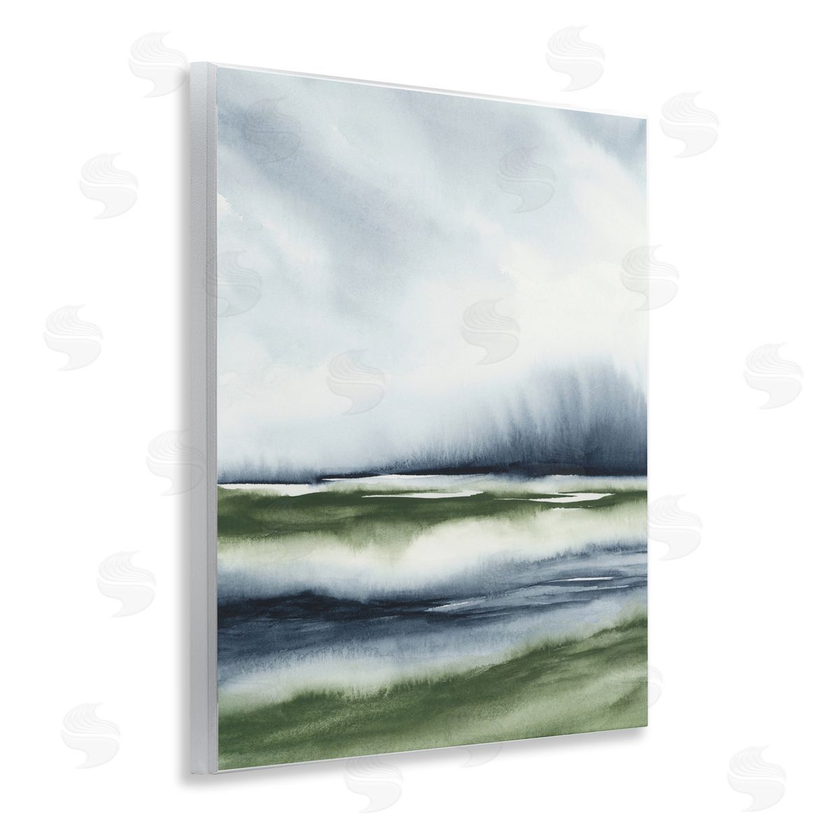 1x Sage Shadows Landscape Canvas Wall Art Print