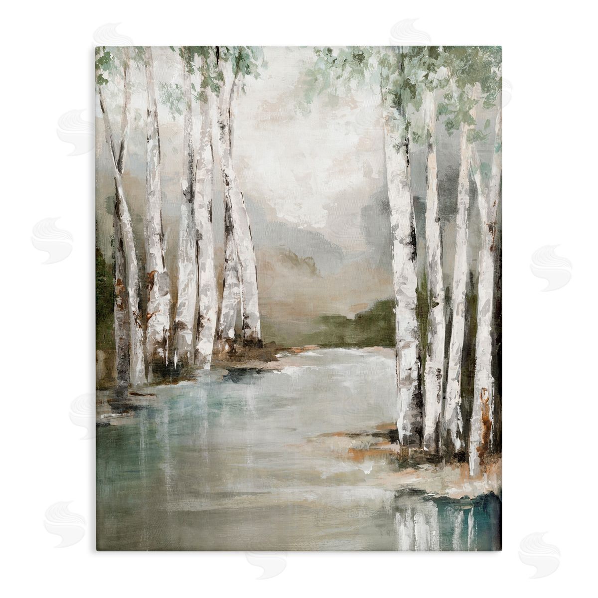 Luna Mavis Veil Of Silver Trunks Canvas Wall Art Print
