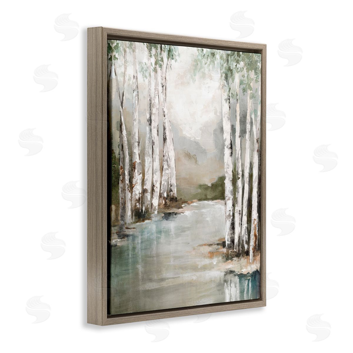 Luna Mavis Veil Of Silver Trunks Canvas Wall Art Print