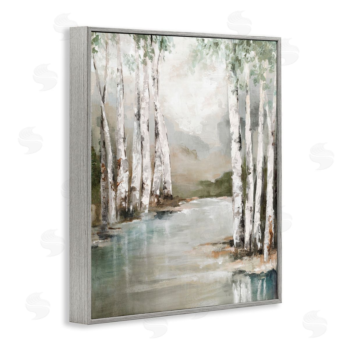 Luna Mavis Veil Of Silver Trunks Canvas Wall Art Print