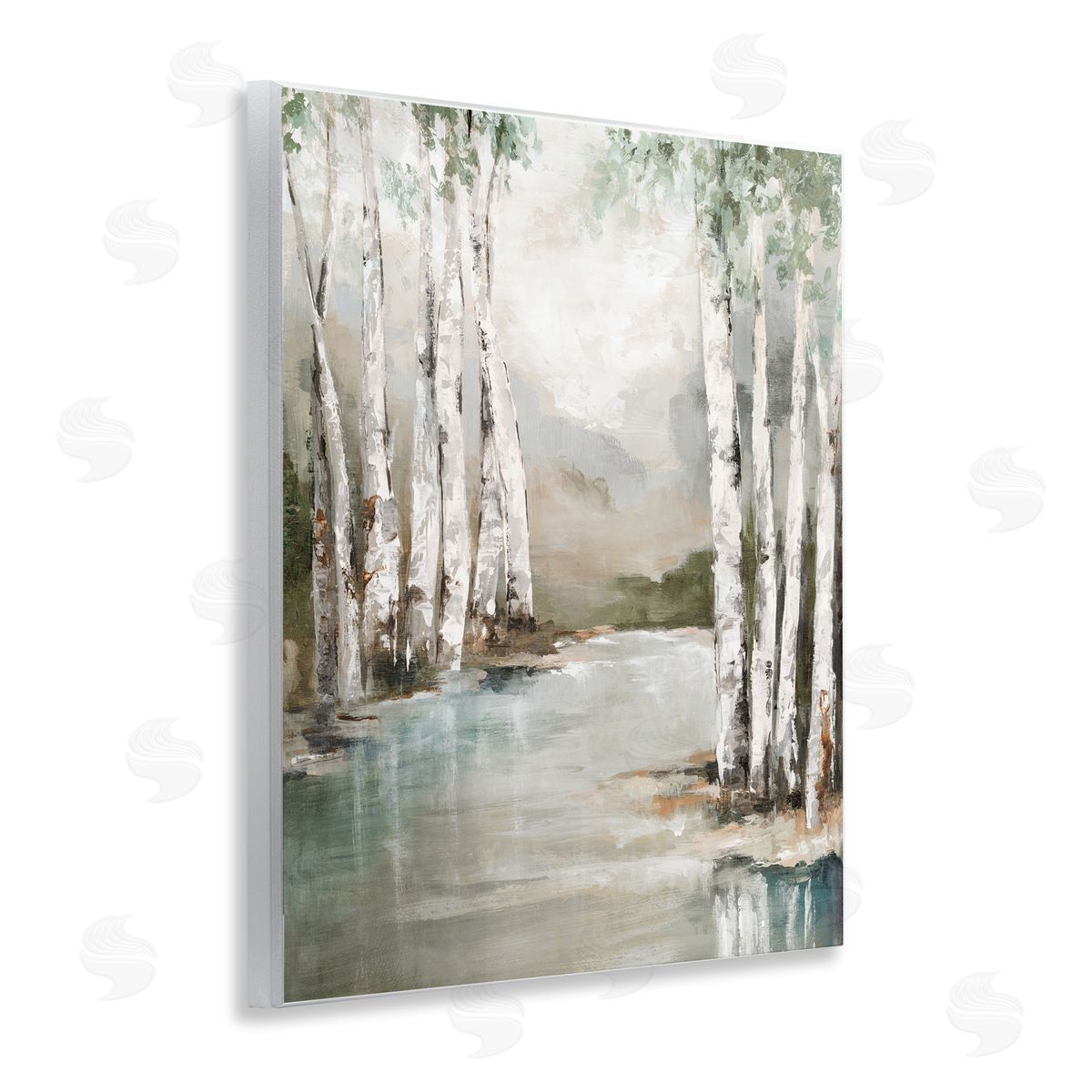 Luna Mavis Veil Of Silver Trunks Canvas Wall Art Print