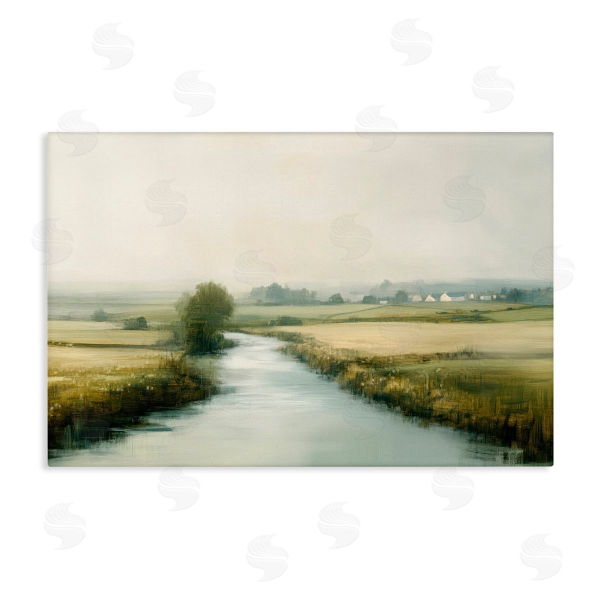 Novae Mirror Of Calm Landscape Canvas Wall Art Print
