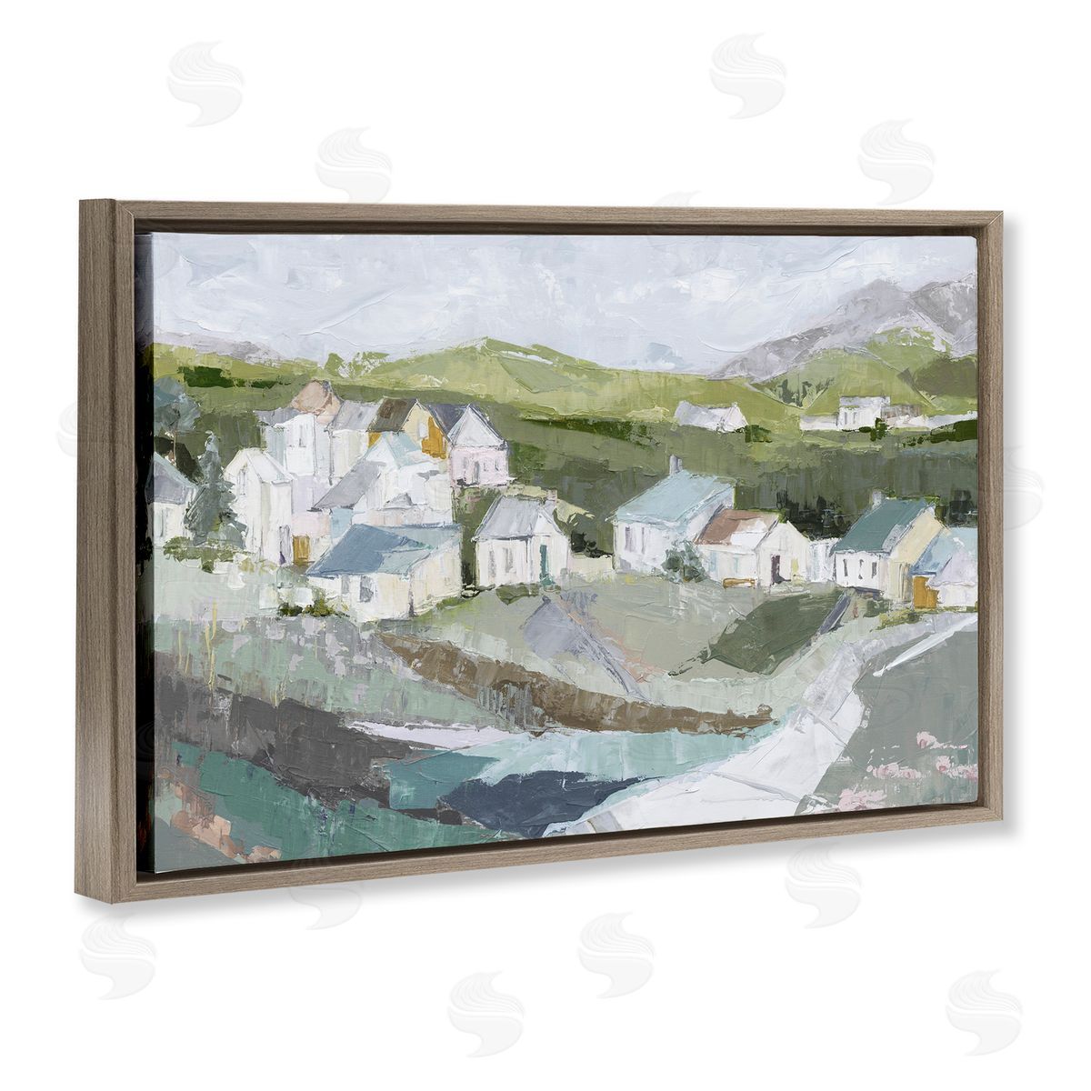 Susan Pepe Lavender Valley Cottages Canvas Wall Art Print