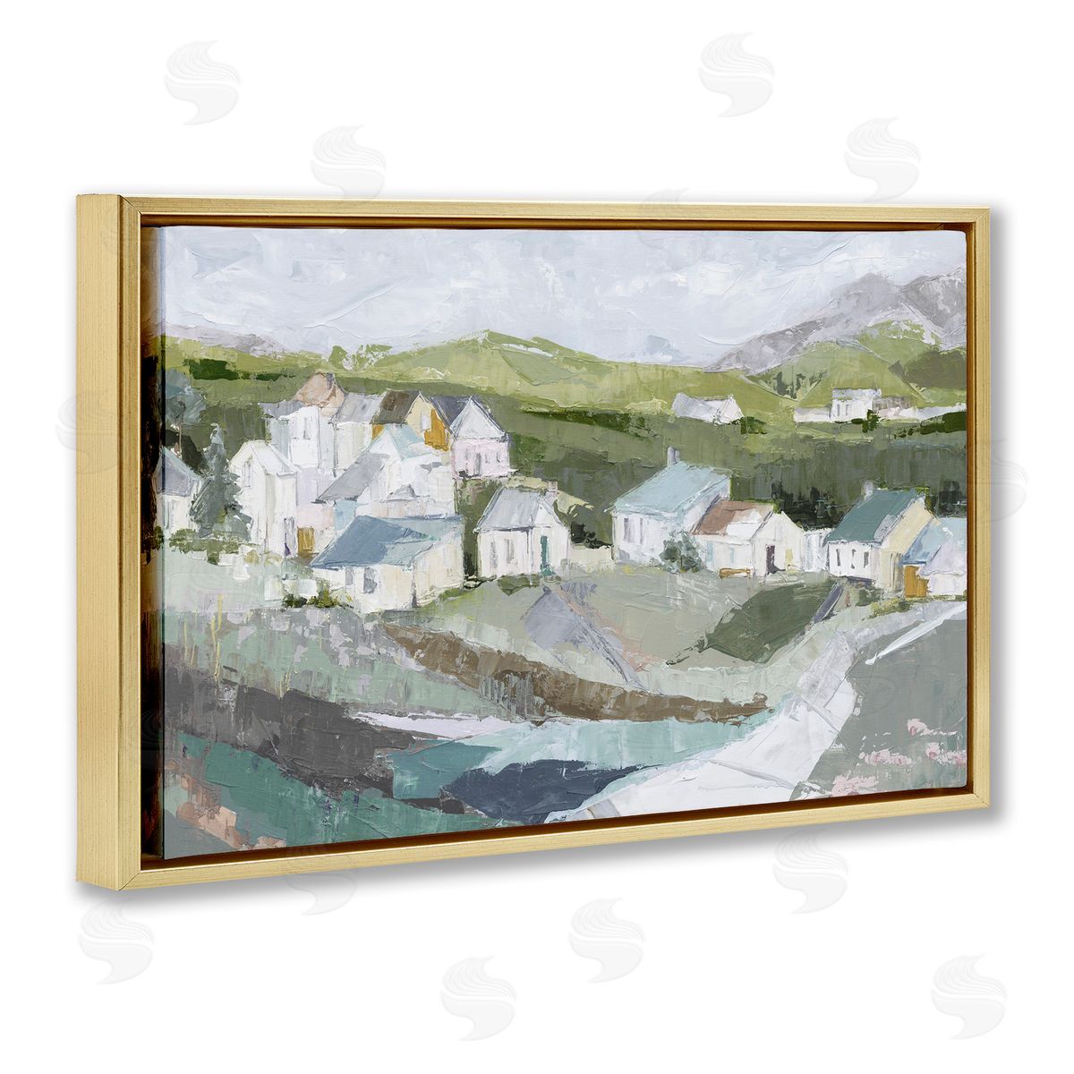 Susan Pepe Lavender Valley Cottages Canvas Wall Art Print