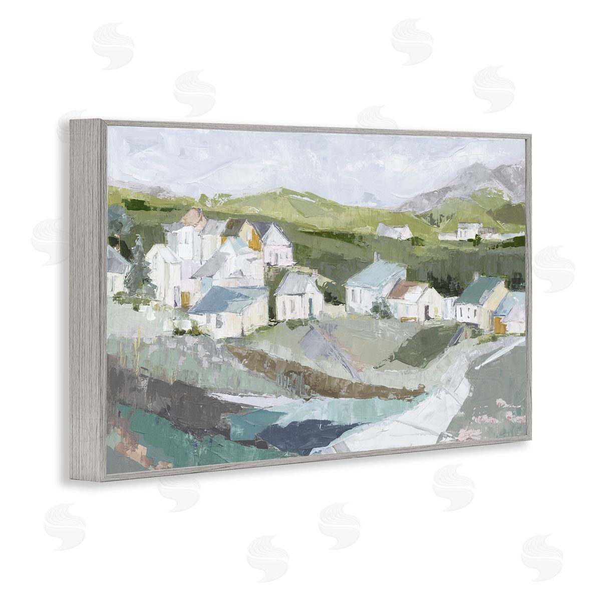 Susan Pepe Lavender Valley Cottages Canvas Wall Art Print