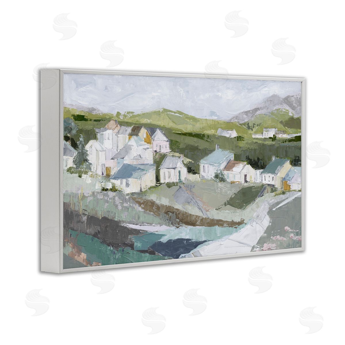 Susan Pepe Lavender Valley Cottages Canvas Wall Art Print
