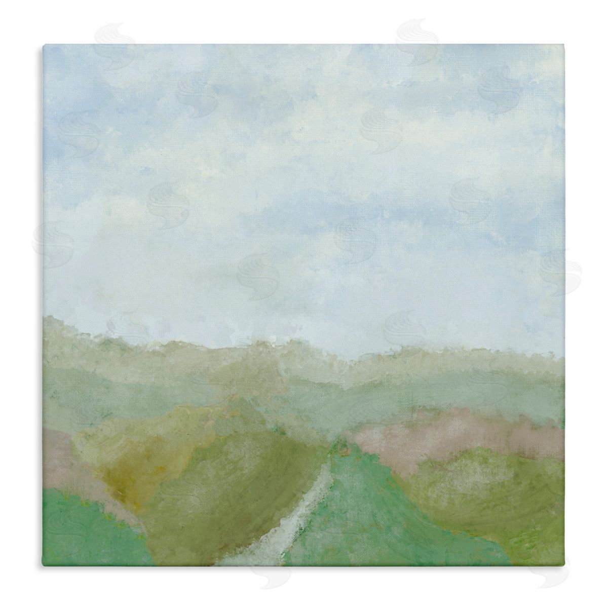 J:L Design Love Is My Valley Canvas Wall Art Print