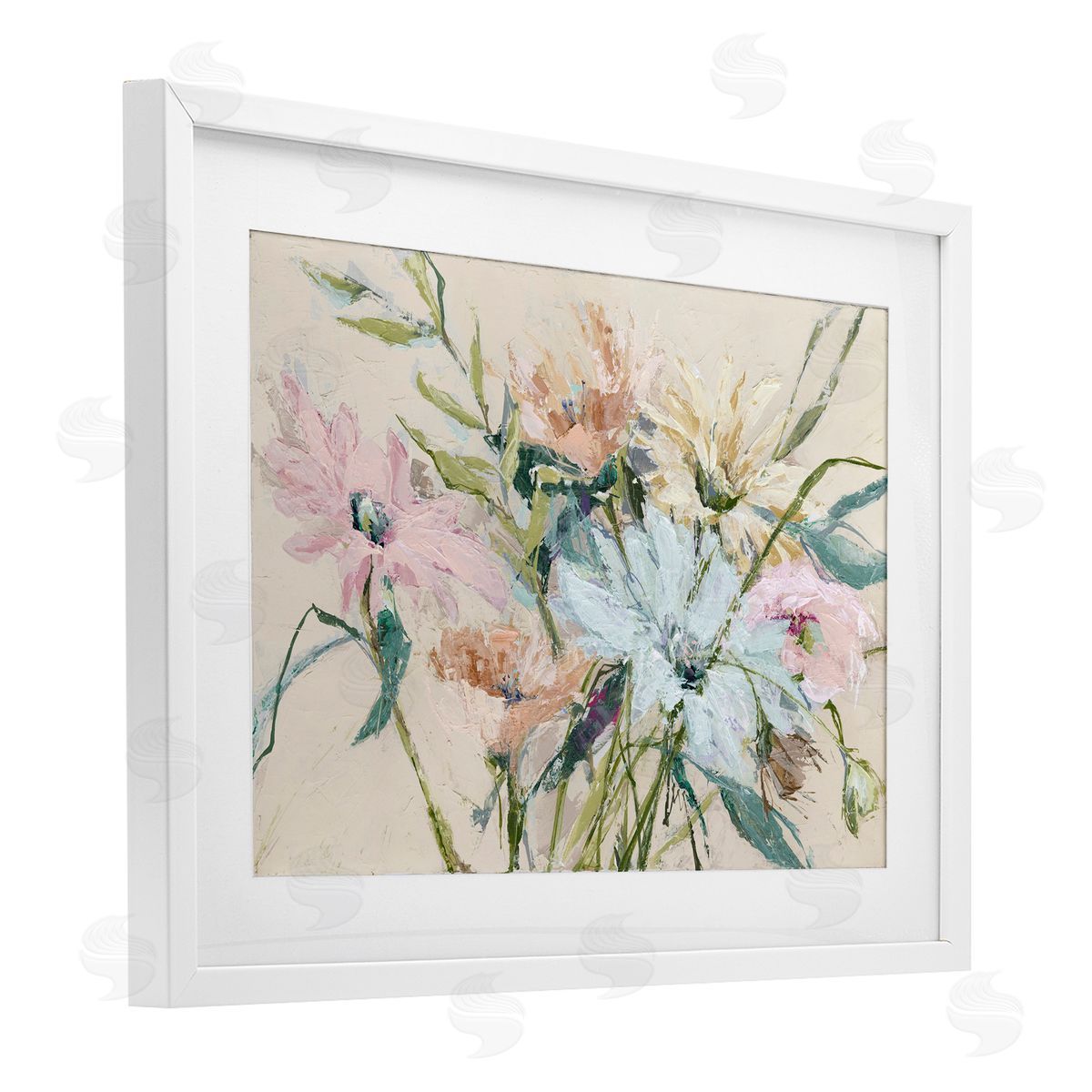 Susan Pepe Gentle Pastel Blossoms Canvas Wall Art Print