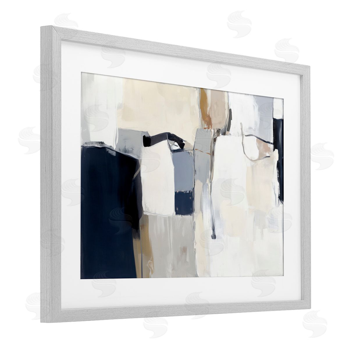 Irena Orlov Neutral Tapestry Abstraction Canvas Wall Art Print