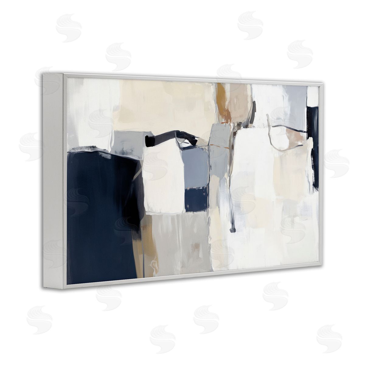 Irena Orlov Neutral Tapestry Abstraction Canvas Wall Art Print