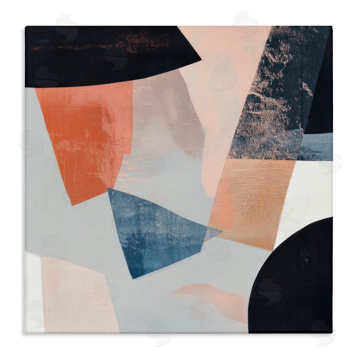 Mona Grace Neutral Fragmented Visions Canvas Wall Art Print