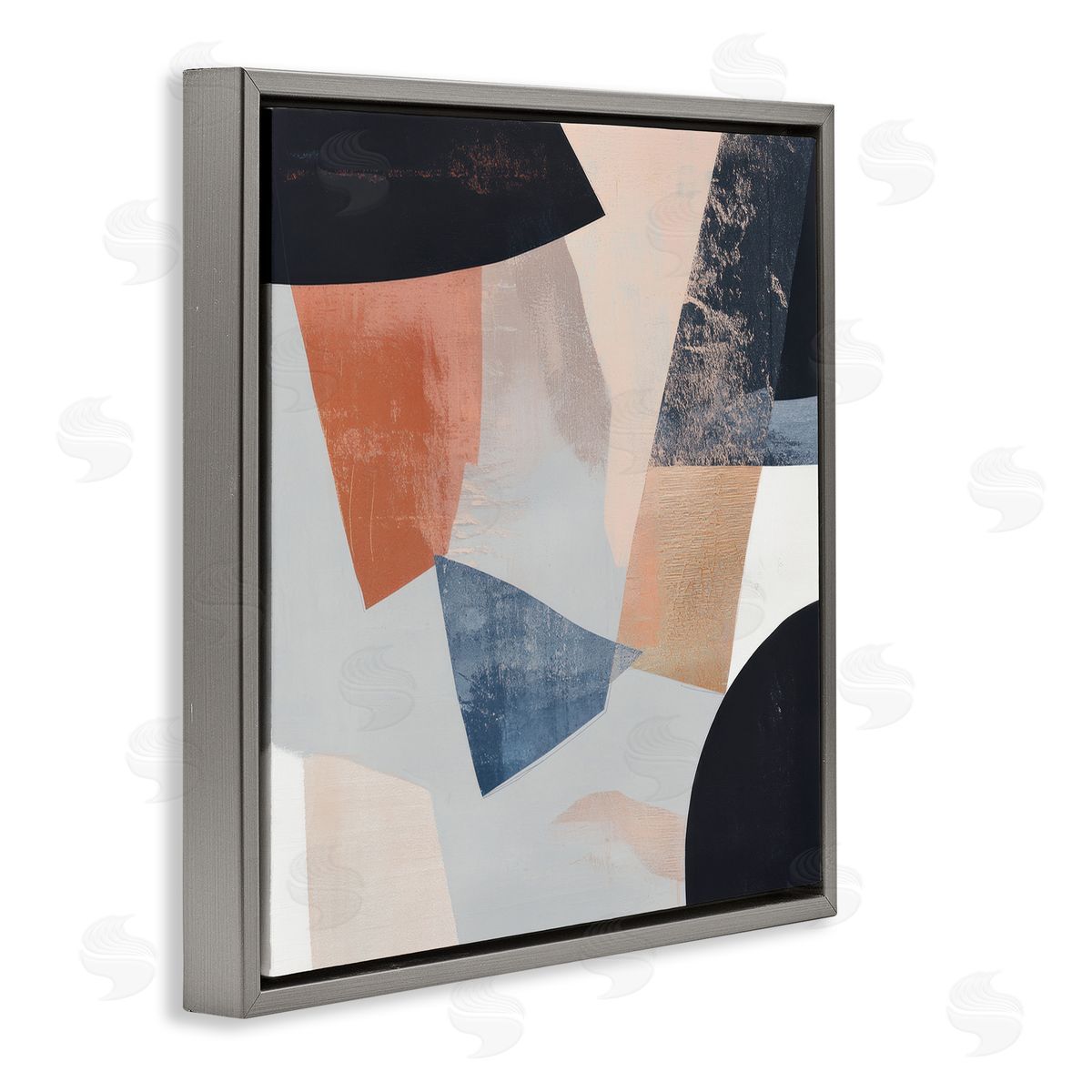 Mona Grace Neutral Fragmented Visions Canvas Wall Art Print