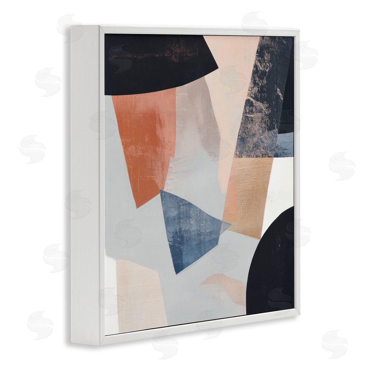 Mona Grace Neutral Fragmented Visions Canvas Wall Art Print