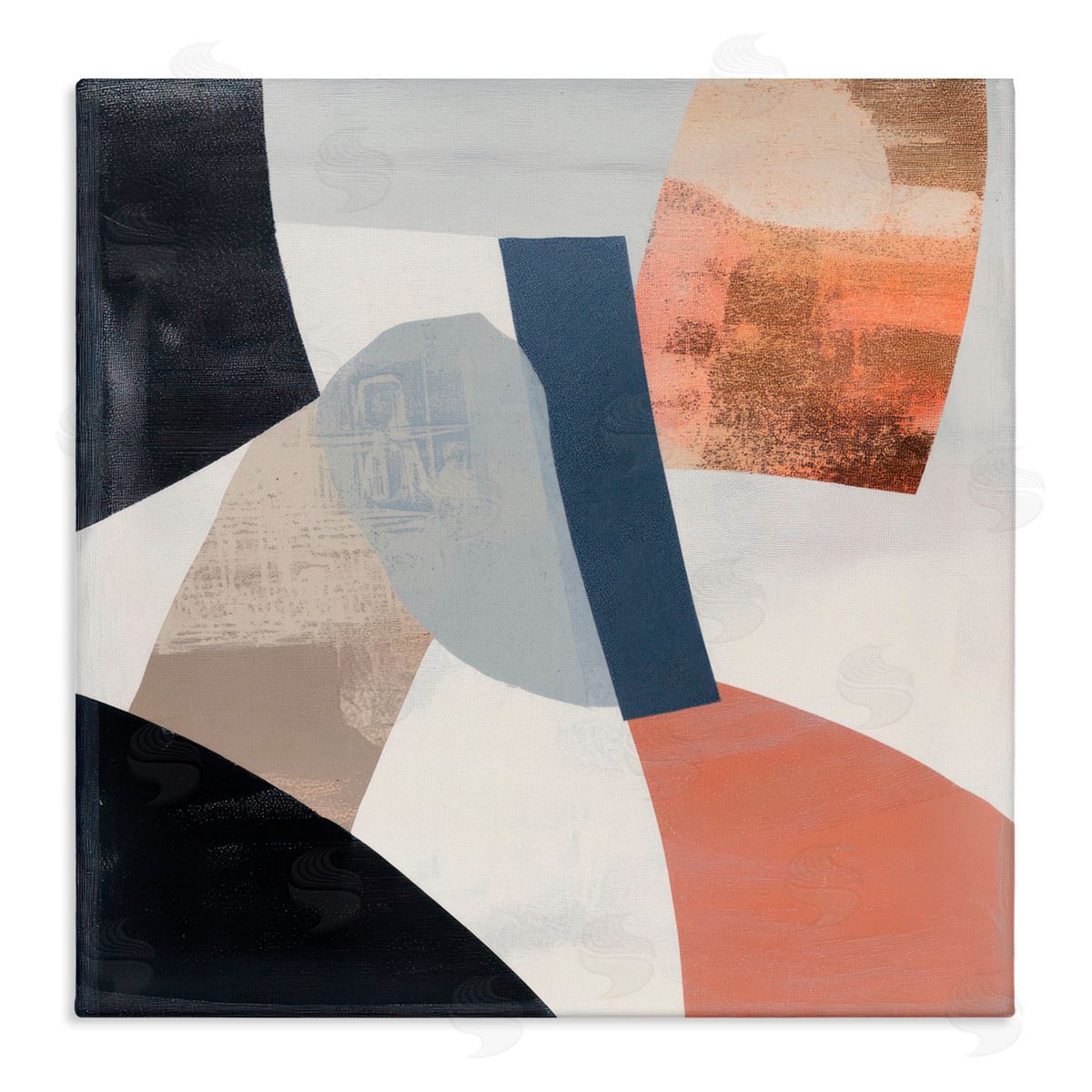 Mona Grace Fragmented Abstract Arrangement Canvas Wall Art Print