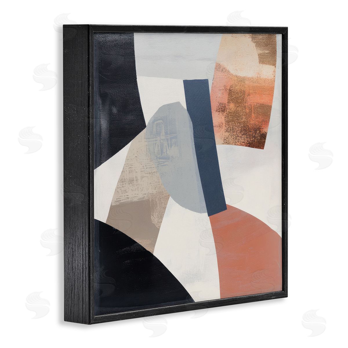 Mona Grace Fragmented Abstract Arrangement Canvas Wall Art Print