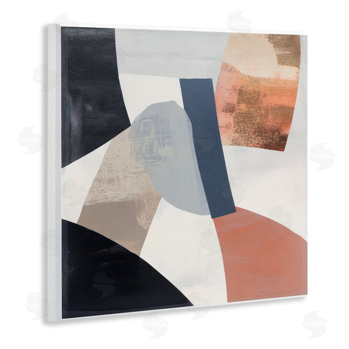 Mona Grace Fragmented Abstract Arrangement Canvas Wall Art Print
