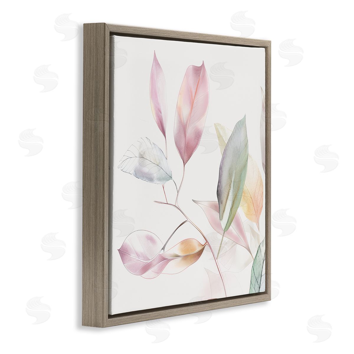 Raymond Powers Pastel Light Leaves Canvas Wall Art Print
