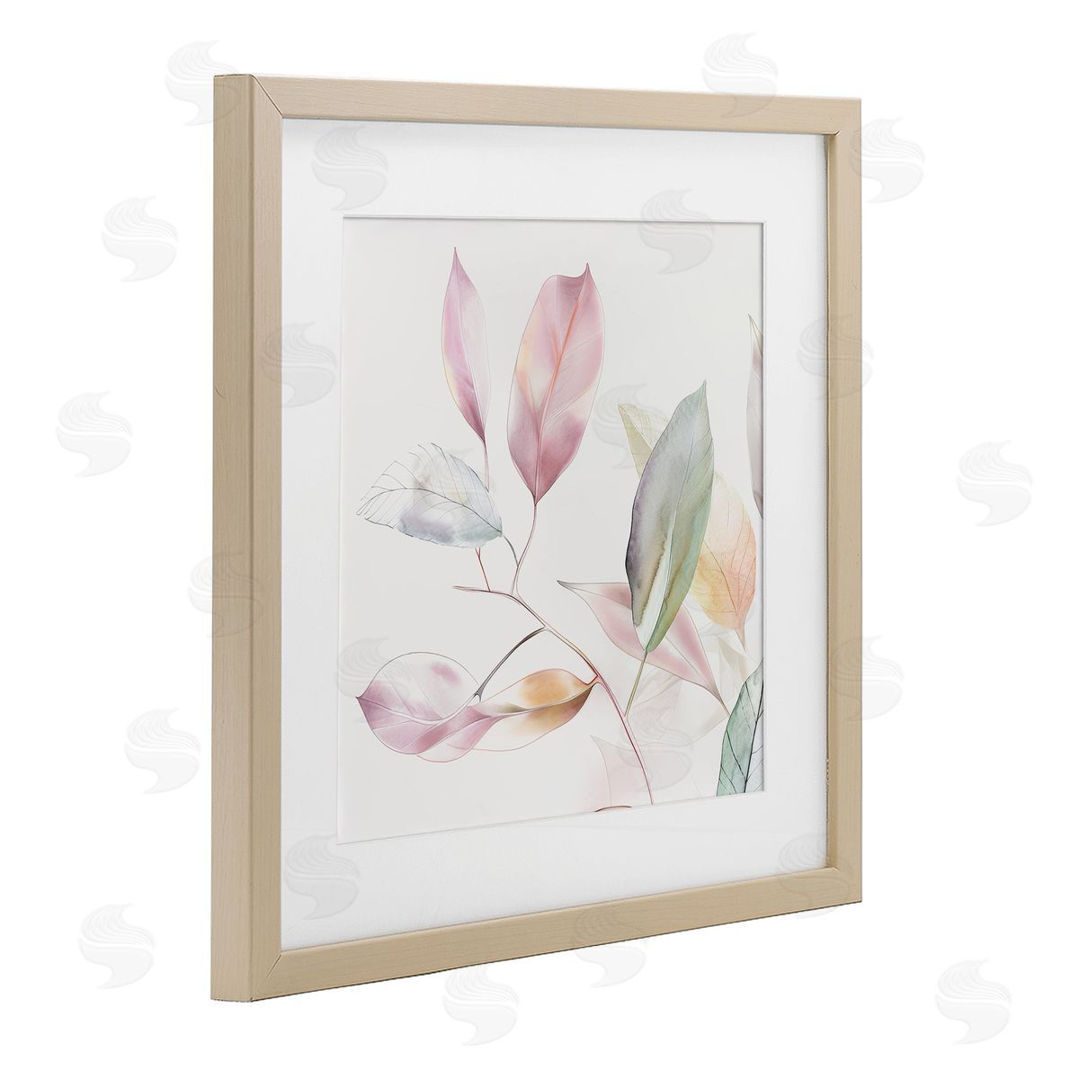 Raymond Powers Pastel Light Leaves Canvas Wall Art Print