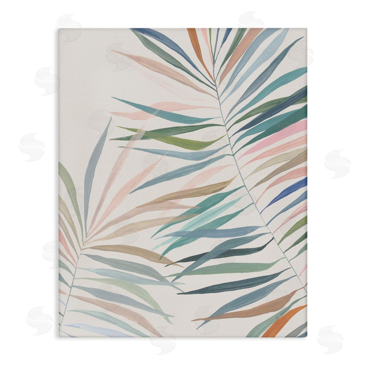 Hannah Dawson Pastel Tropical Harmony Canvas Wall Art Print