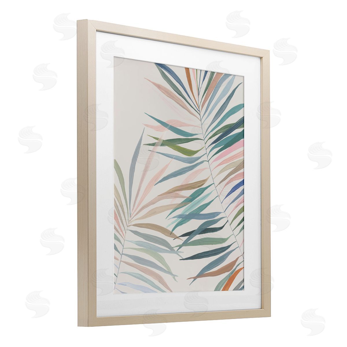 Hannah Dawson Pastel Tropical Harmony Canvas Wall Art Print