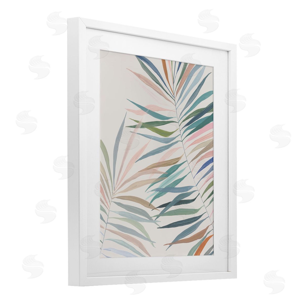 Hannah Dawson Pastel Tropical Harmony Canvas Wall Art Print