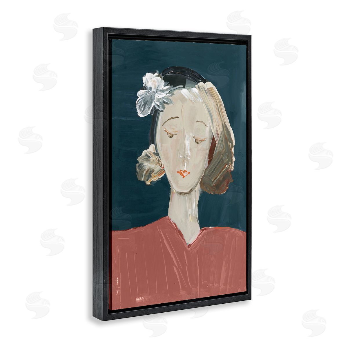 casa cartissi Vintage Female Portrait Canvas Wall Art Print