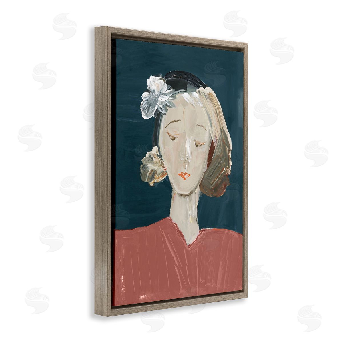 casa cartissi Vintage Female Portrait Canvas Wall Art Print